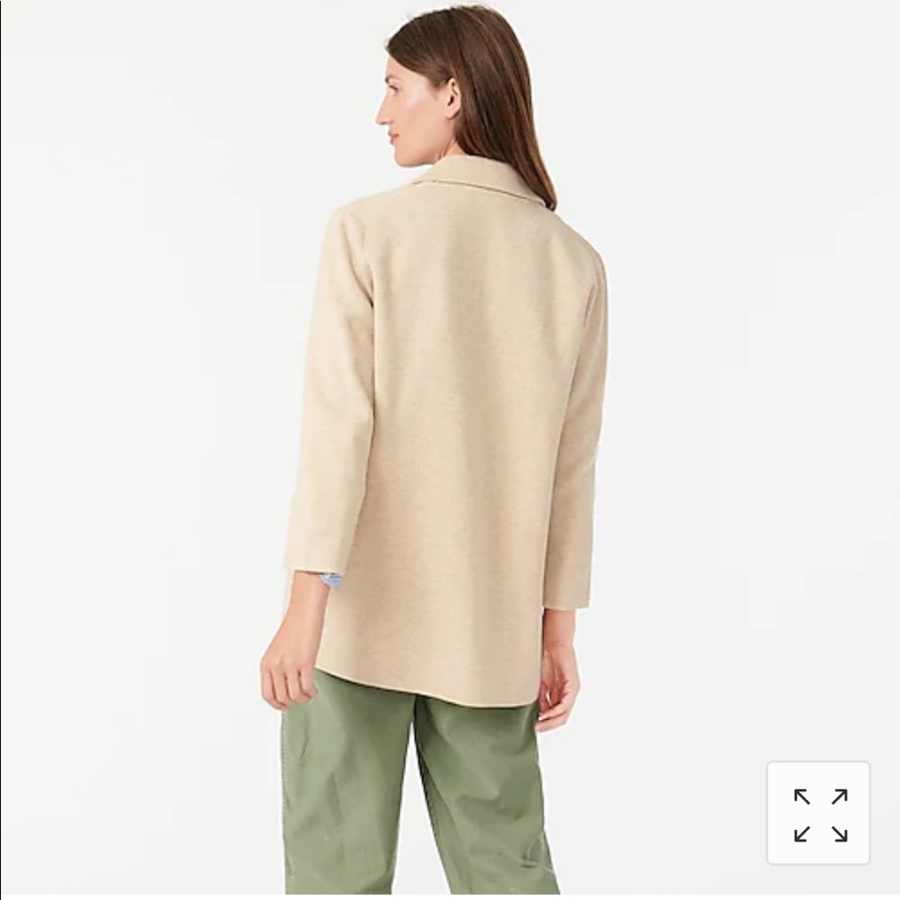 J. Crew Blazer Sophie Sweater Blazer XS Heather Natural - Picture 4 of 16